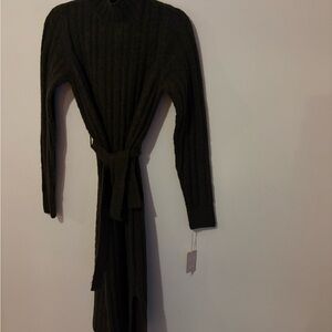 Jessica Simpson Charcoal/Green Knit Dress